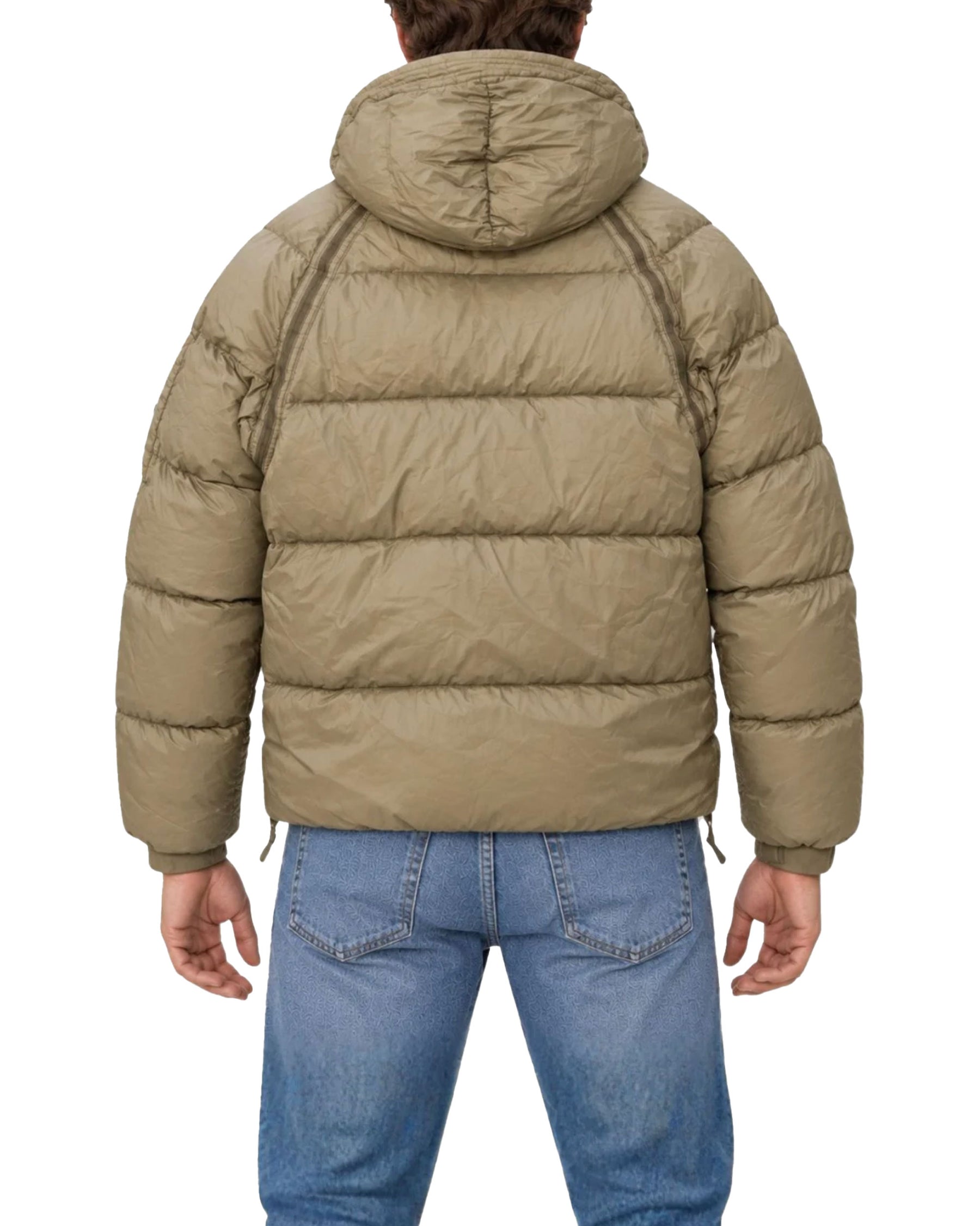Giacca Uomo CP Company Outerwear Medium Jacket in Down Shield Fallen Rock