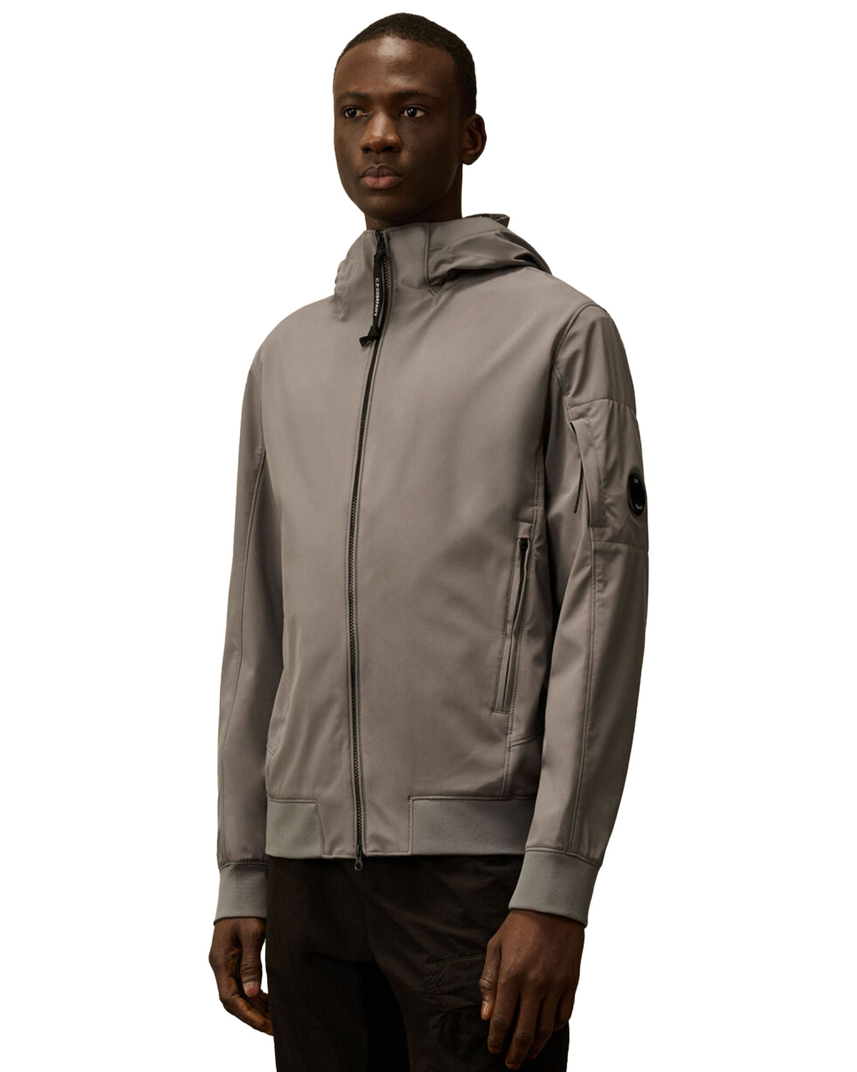 CP Company C.P. Shell-R Hooded Jacket Smoked Pearl