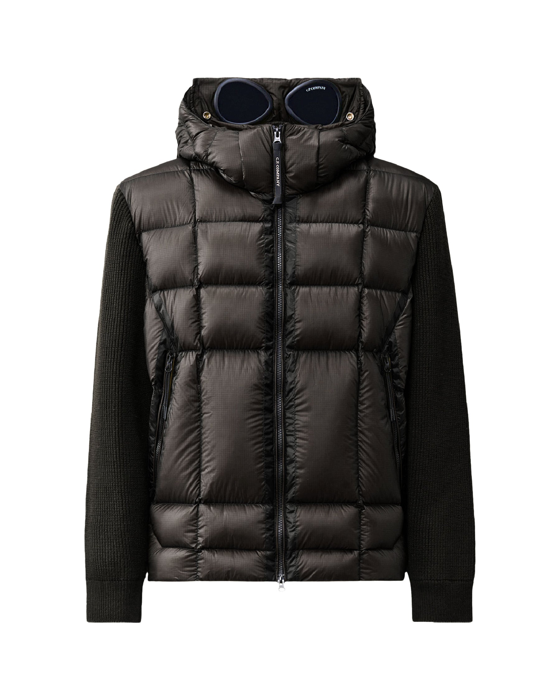 Giacca Uomo CP Company Knitwear Jacket in Merino Wool Extrafine Black