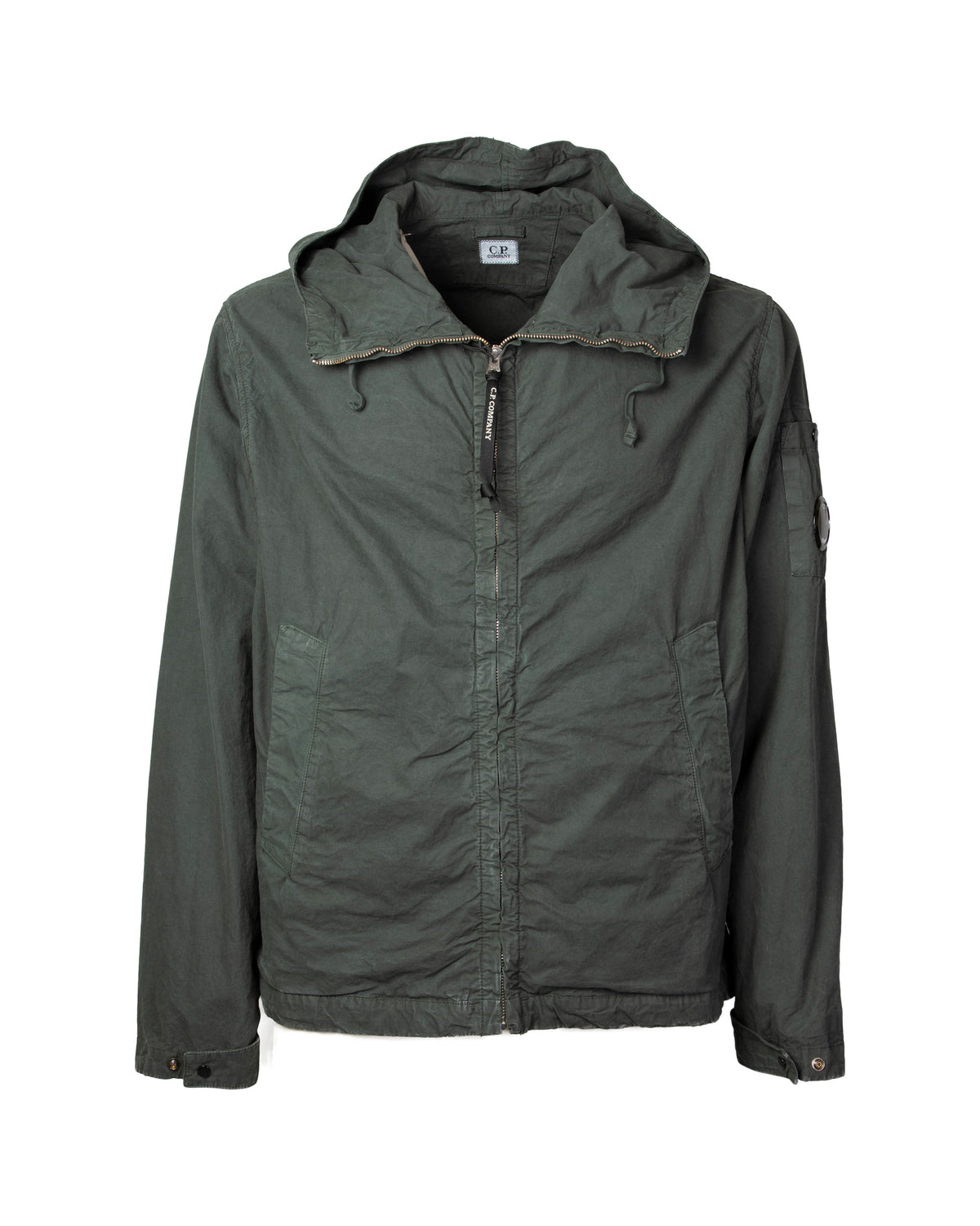 Giacca Uomo CP Company Micro-Reps Hooded Lens Jacket Gunmetal