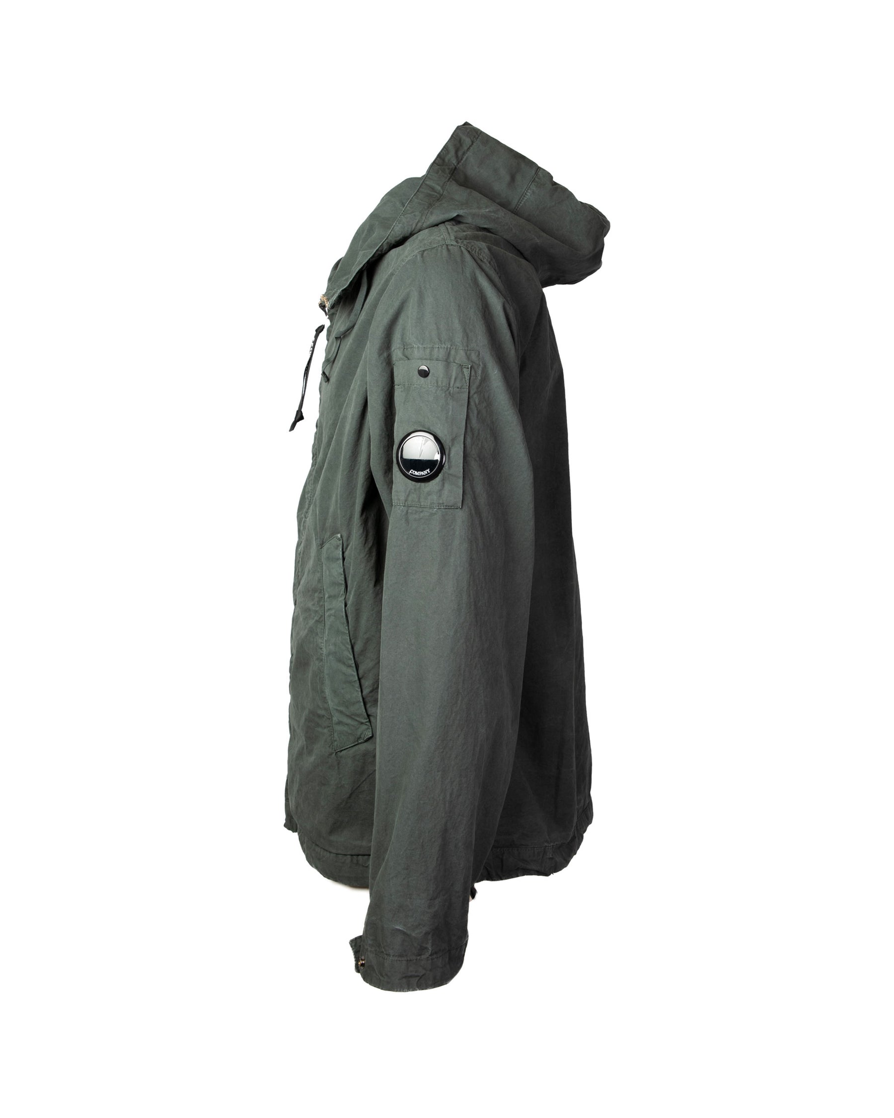 Giacca Uomo CP Company Micro-Reps Hooded Lens Jacket Gunmetal