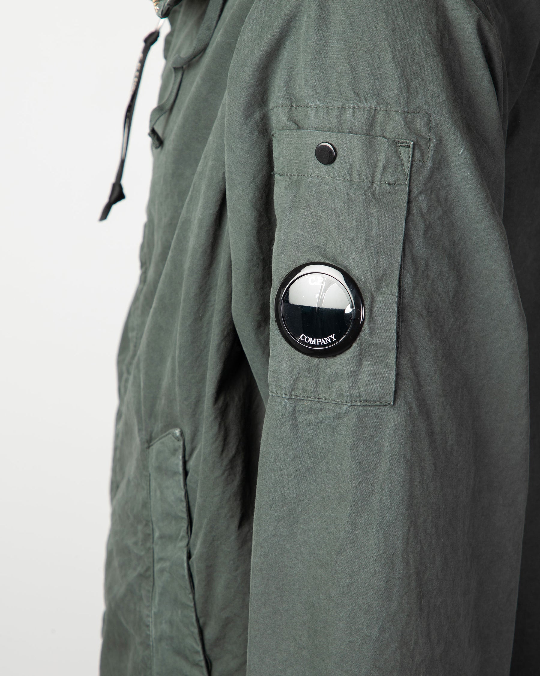 Giacca Uomo CP Company Micro-Reps Hooded Lens Jacket Gunmetal