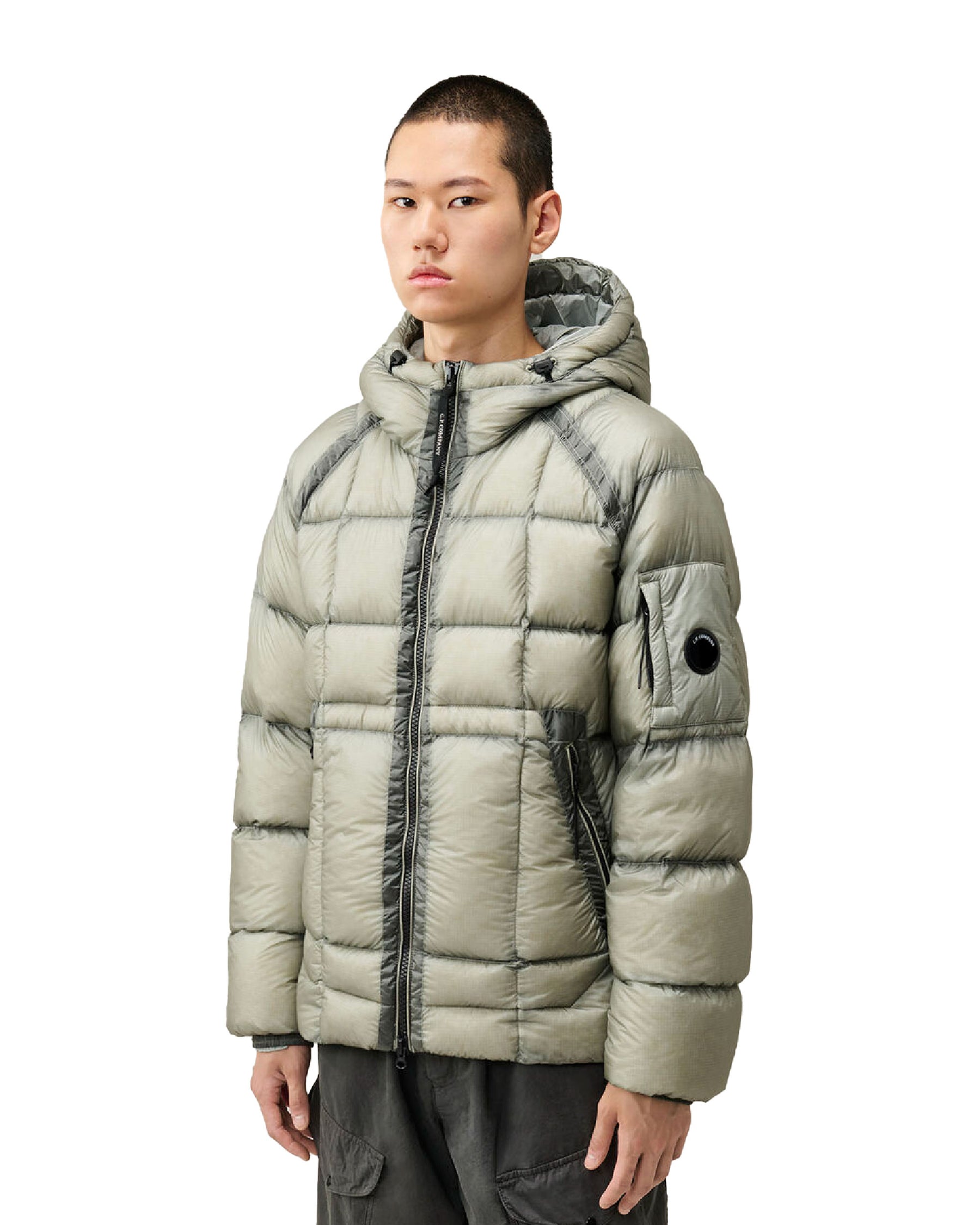 Giacca Uomo CP Company Outerwear Medium Jacket In DD-Shell Flint Grey