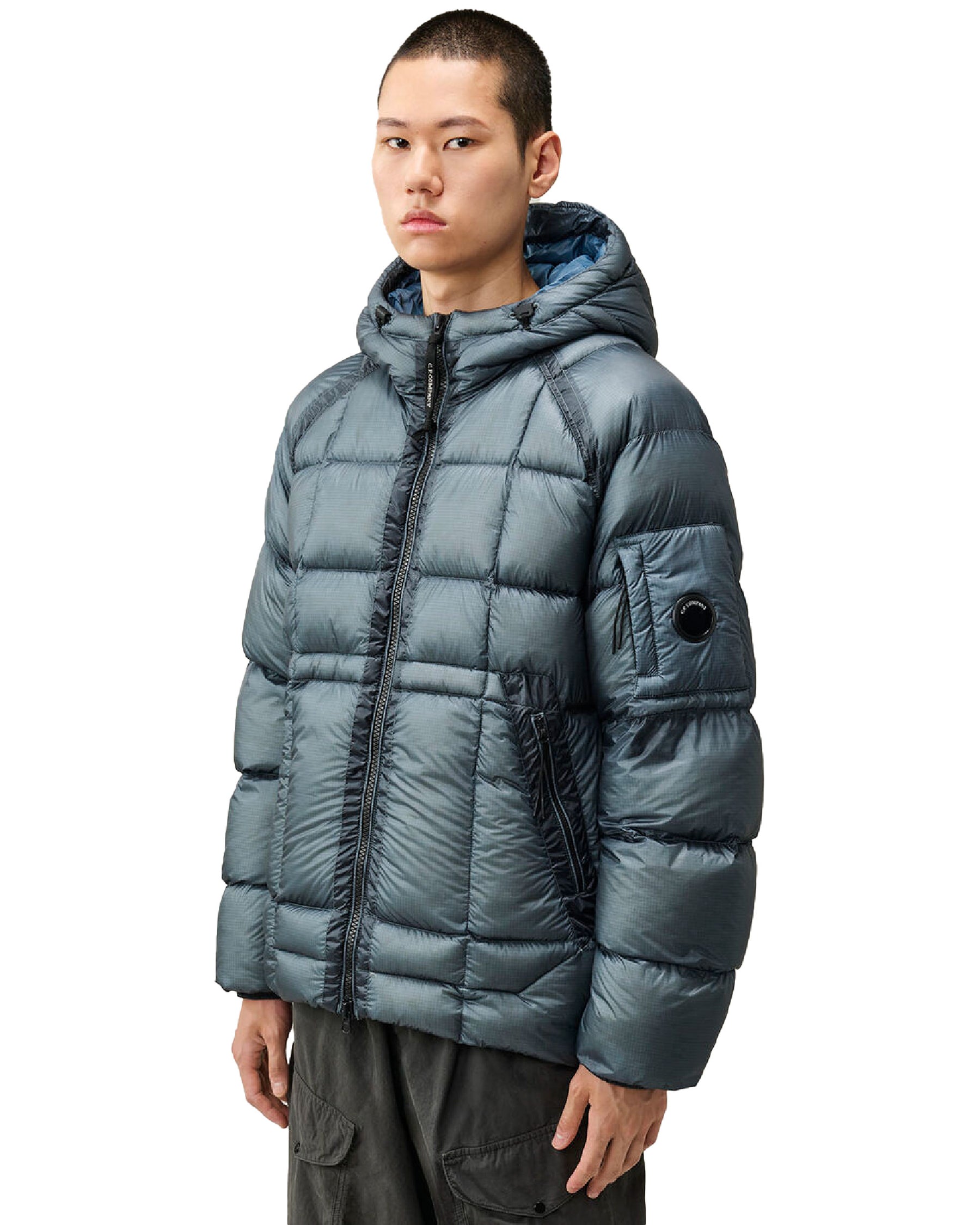 Giacca Uomo CP Company Outerwear Medium Jacket In DD-Shell Orion Blue
