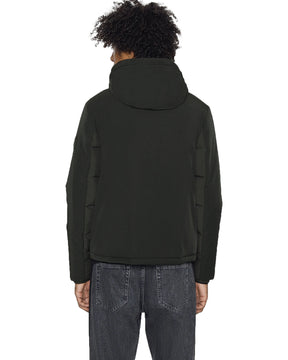 Man Jacket Calvin Klein Softshell Mix Media Hood Black