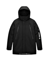 Cinquecentodue Men's Jacket Long Jacket with Black Hood