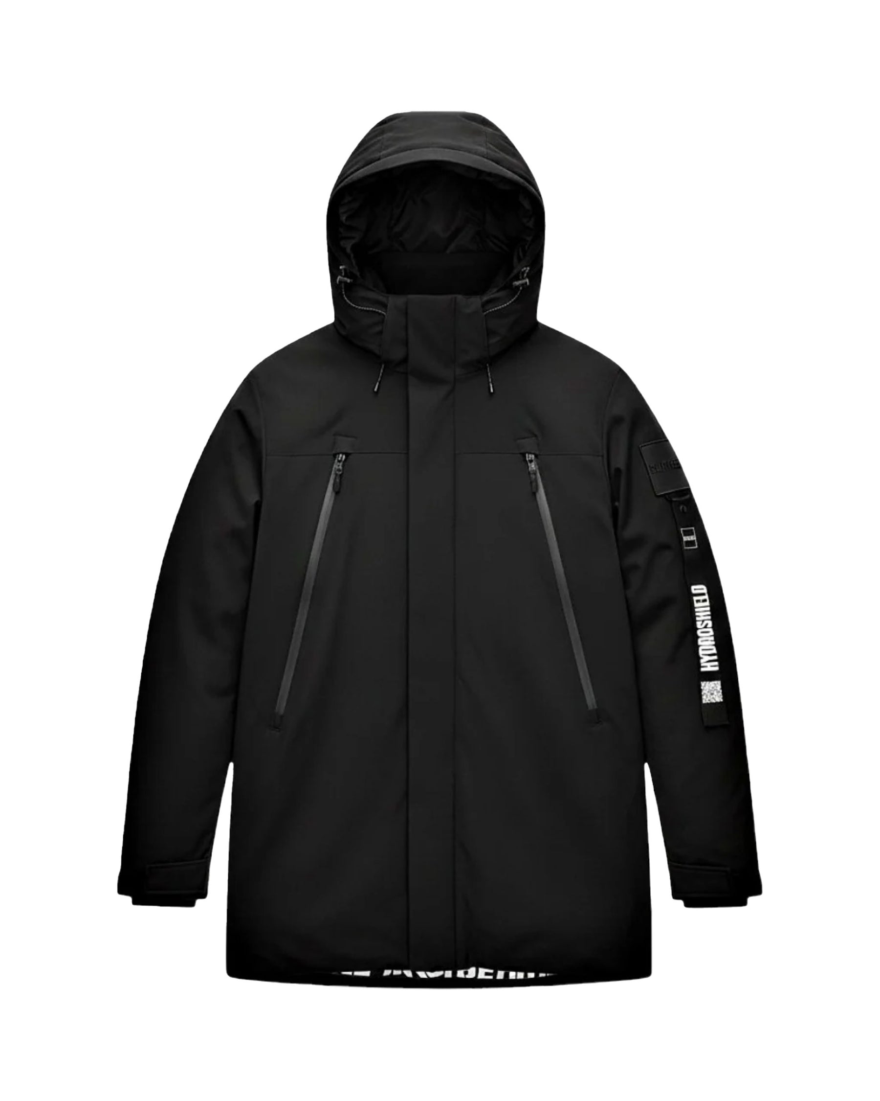 Cinquecentodue Men's Jacket Long Jacket with Black Hood