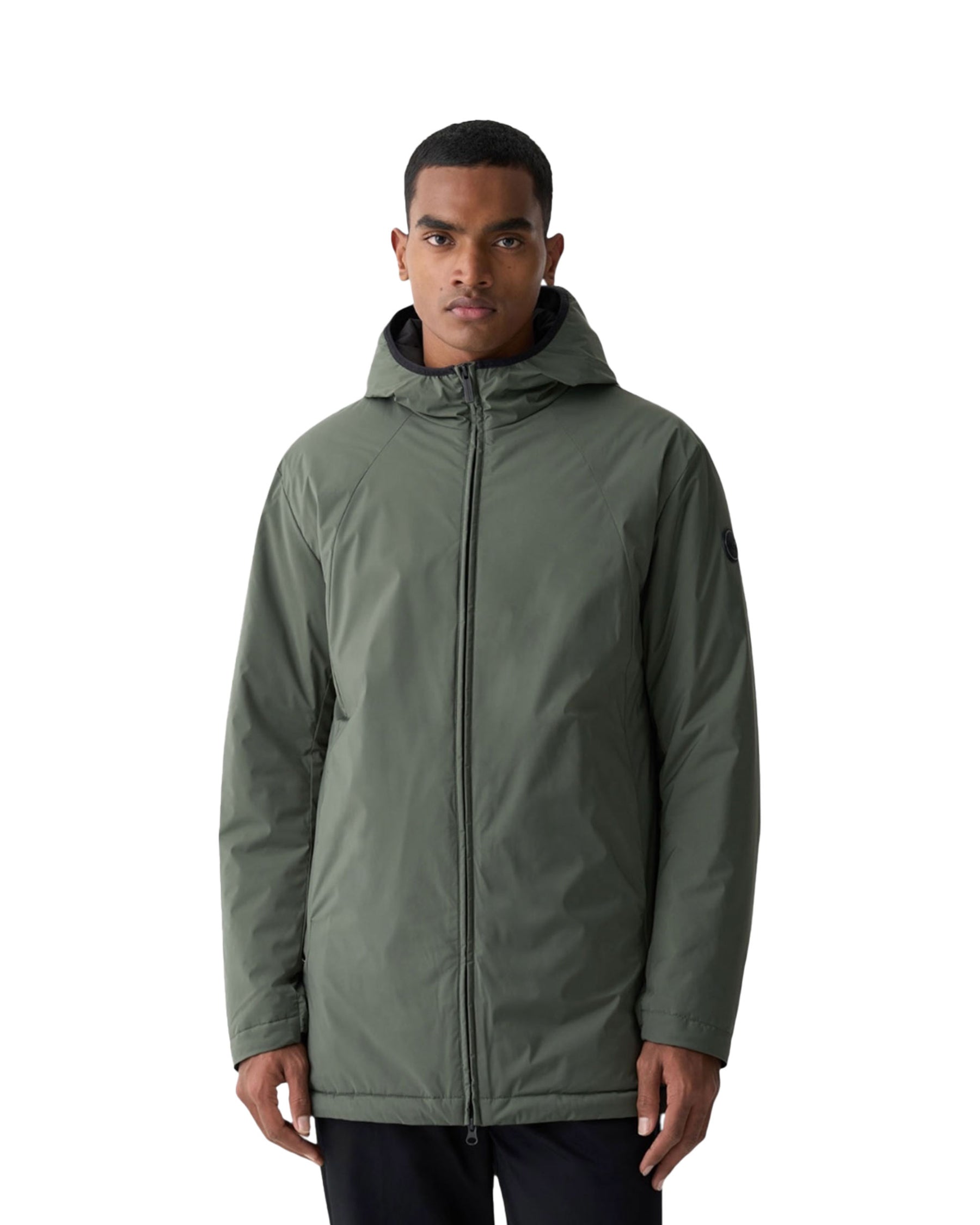 Giacca Uomo Media Lunghezza Colmar Originals in Ovatta Termica Verde