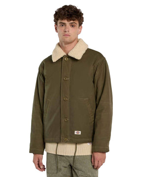 Giacca Uomo Dickies Sangrey Waxed Jacket Military Green