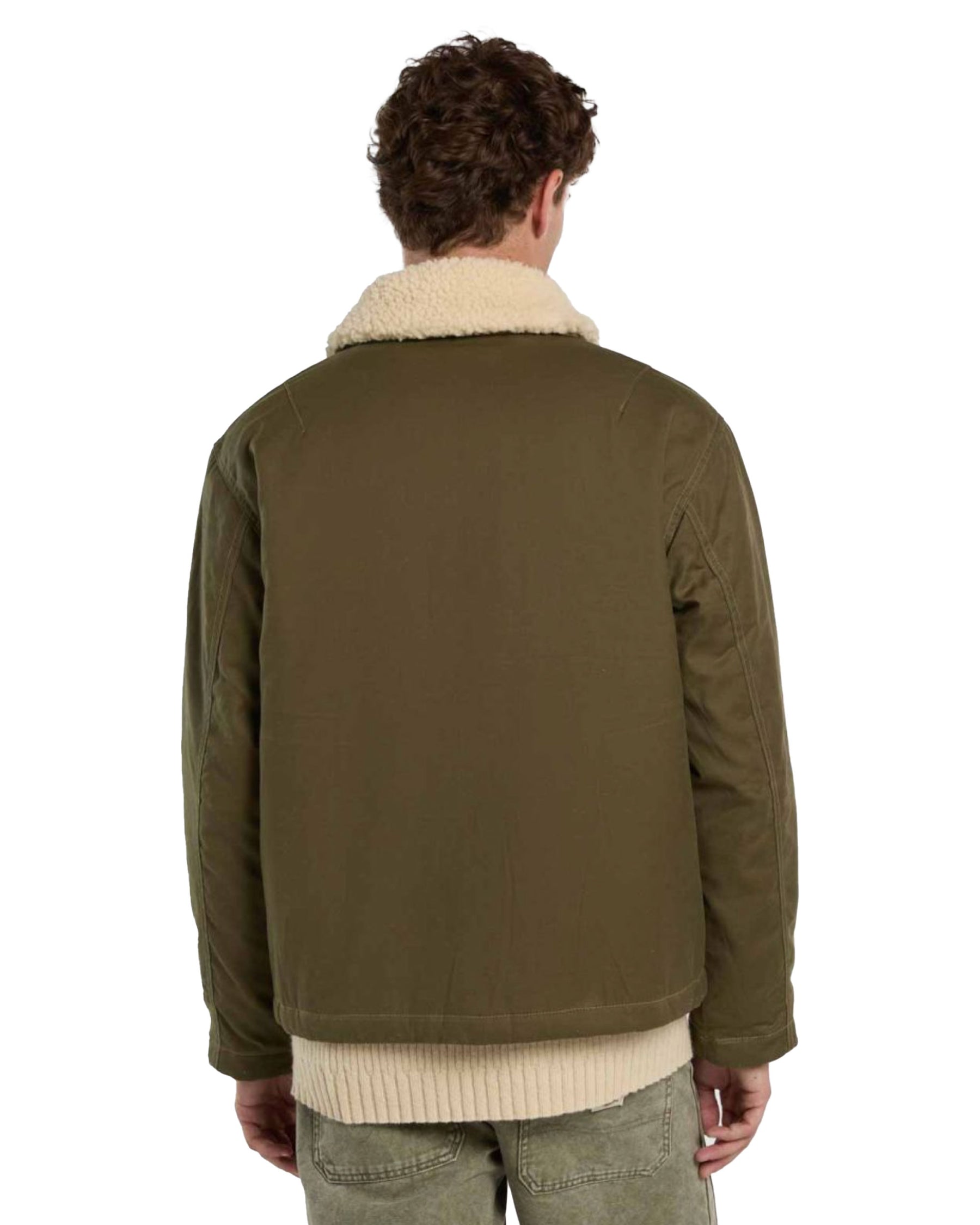 Giacca Uomo Dickies Sangrey Waxed Jacket Military Green
