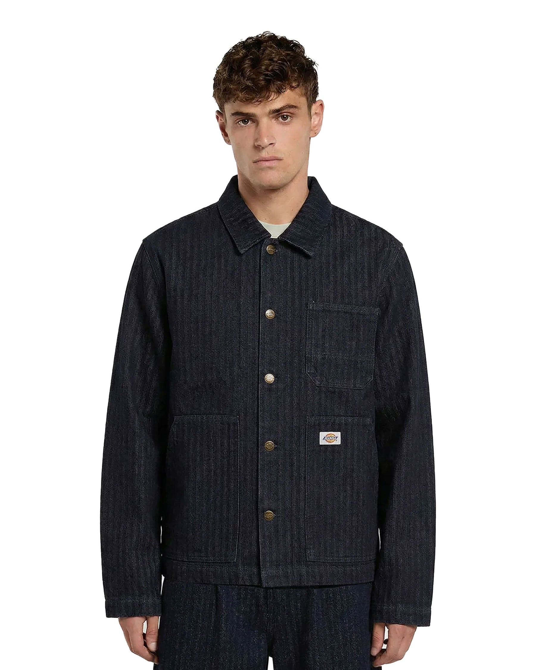 Selvedge Herringbone Barn Denim Rinsed Men's Jacket