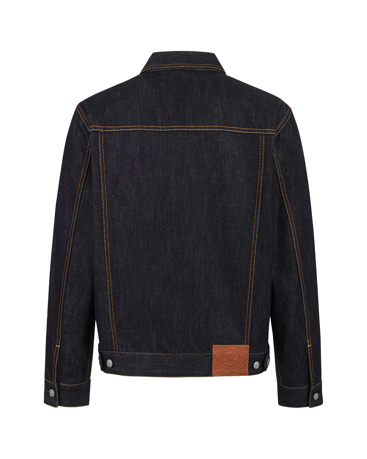 Giacca Uomo Evisu Ecru Seagull Printed Raw Indigo