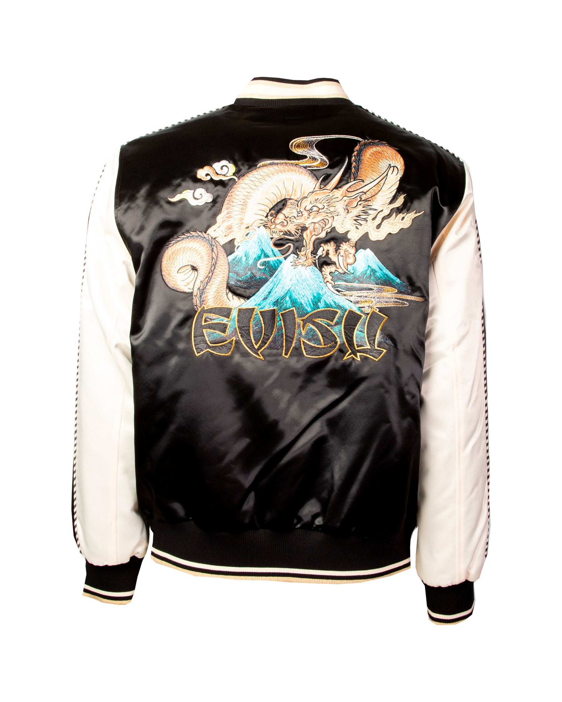Giacca Uomo Evisu Whale Embroidery Souvenior Nero