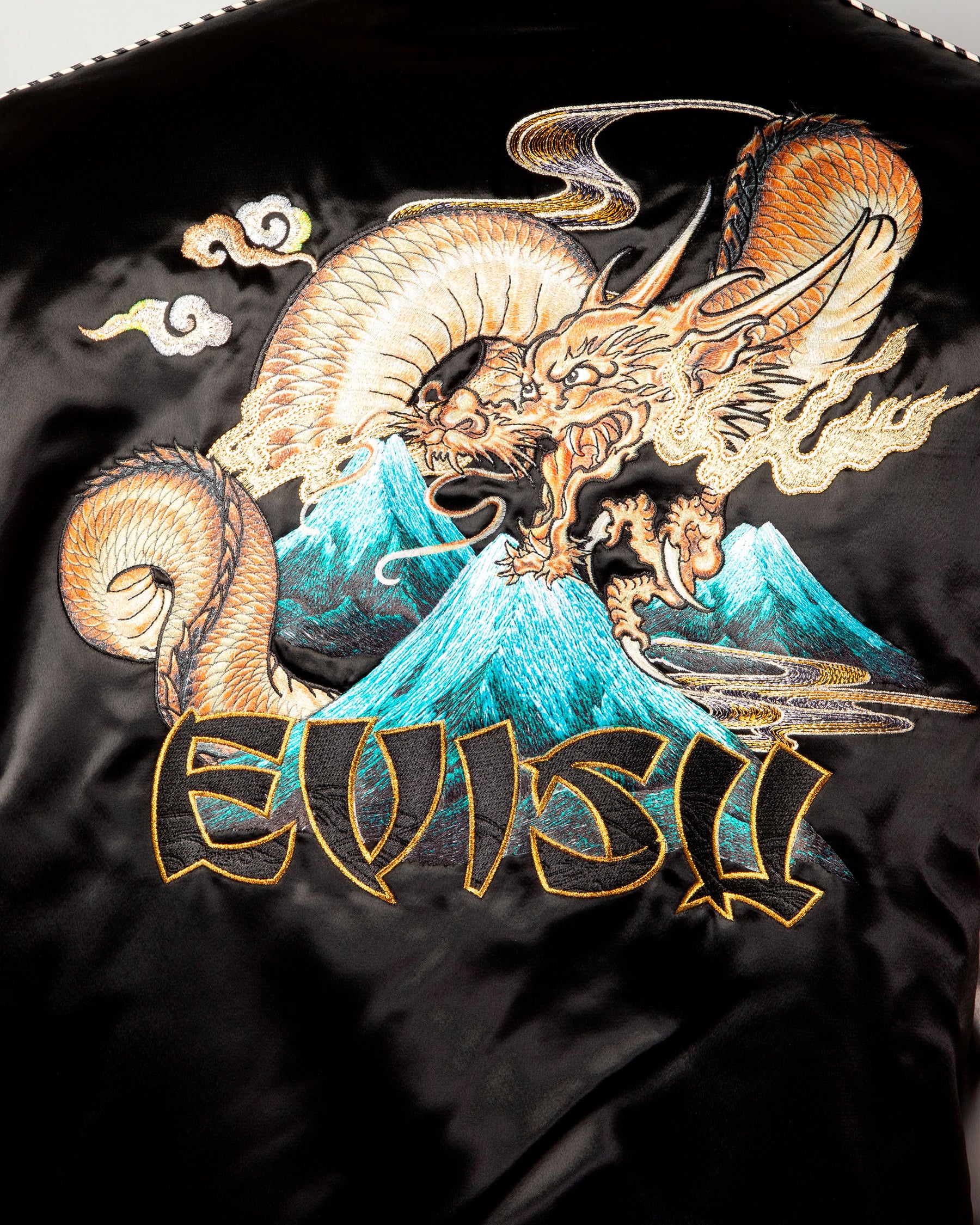 Giacca Uomo Evisu Whale Embroidery Souvenior Nero