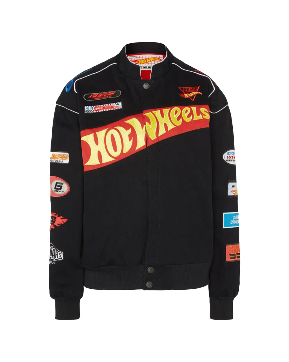 Giacca Uomo Guess Originals Hot Wheels Racing Jacket Nero