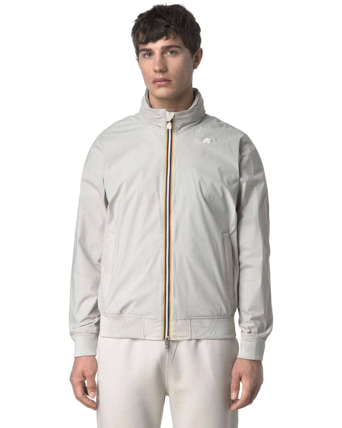 K-Way Amaury Stretch Nylon Jersey Beige men's jacket