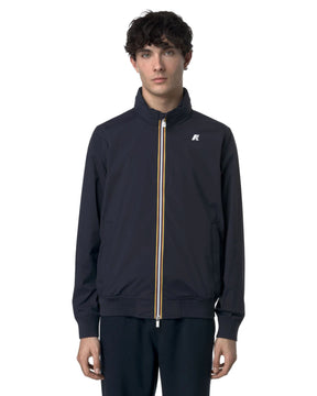 Giacca Uomo K-Way Amaury Stretch Nylon Jersey Blu