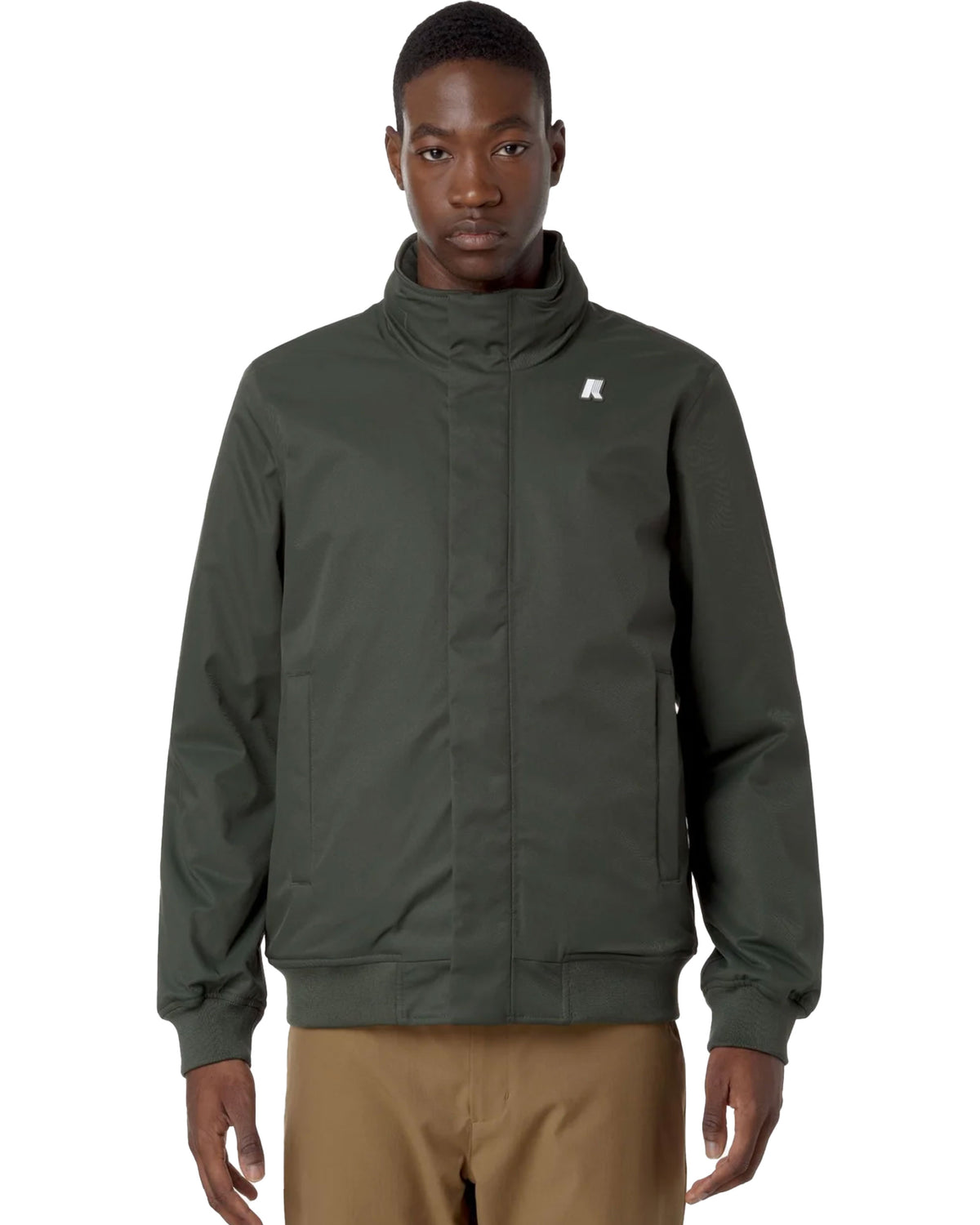 Giacca Uomo K-Way Amaury Twill Marmotta Verde