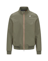 Man's Jacket K-Way Arsene Bonded Jersey Military Green