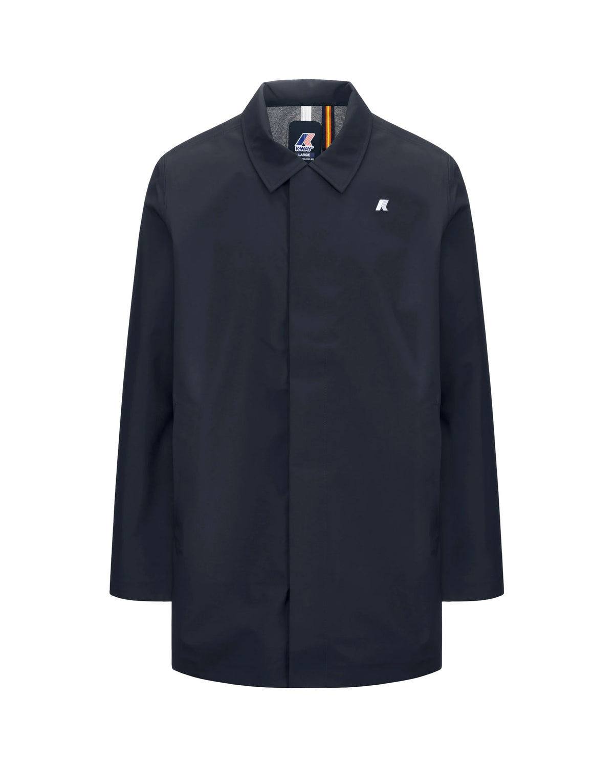 Man Jackets K-Way Benny Bonded Jersey Blu