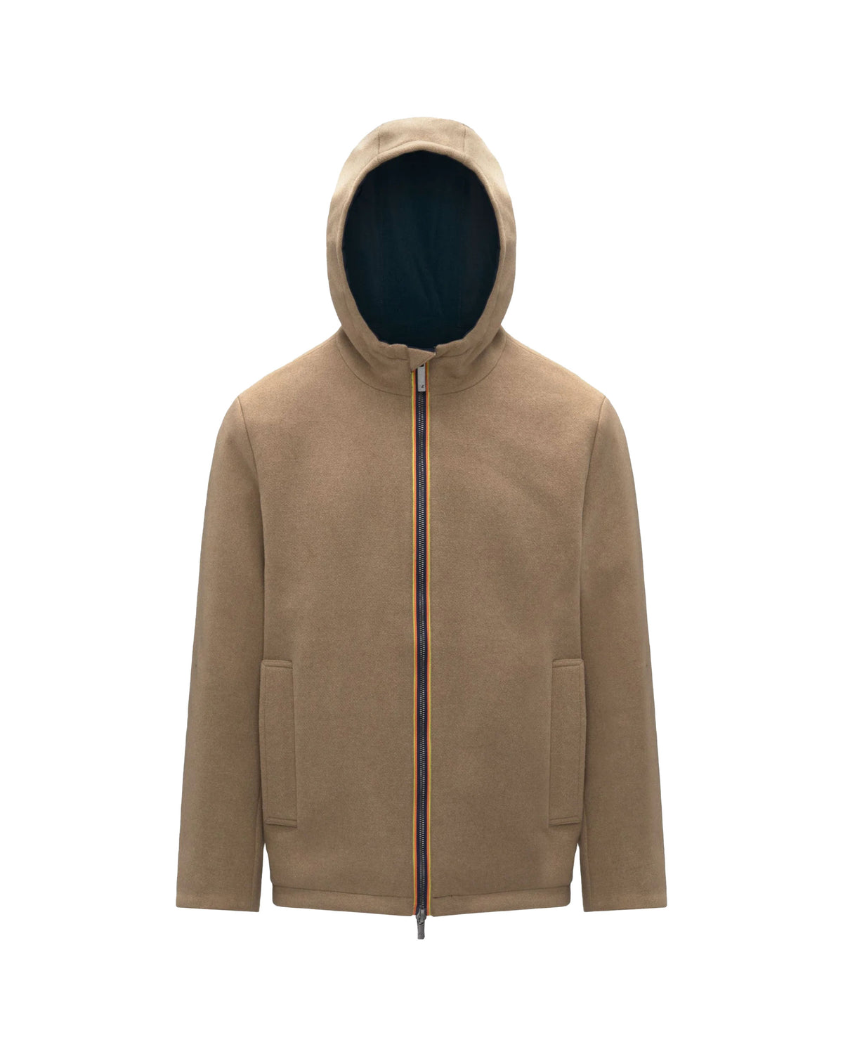 Giacca Uomo K-Way Claudel Wool Bonded Double Beige