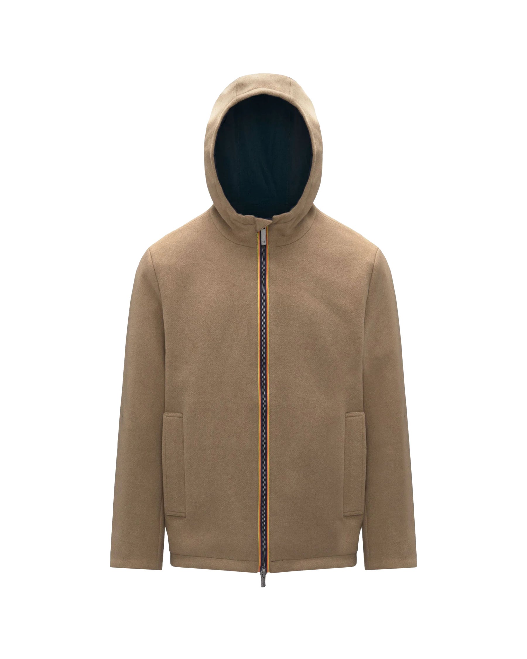 Giacca Uomo K-Way Claudel Wool Bonded Double Beige
