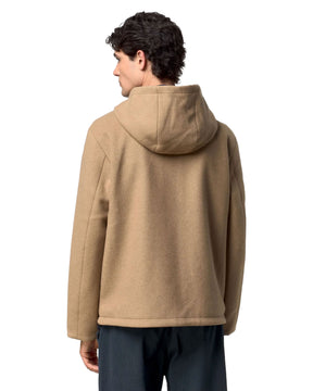 Giacca Uomo K-Way Claudel Wool Bonded Double Beige