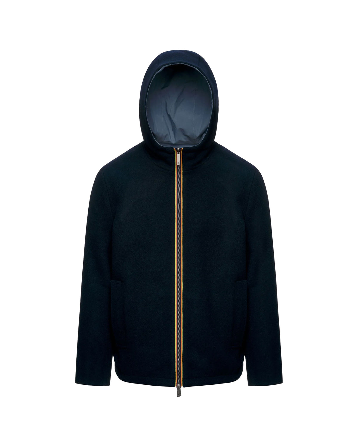 Giacca Uomo K-Way Claudel Wool Bonded Double Blu