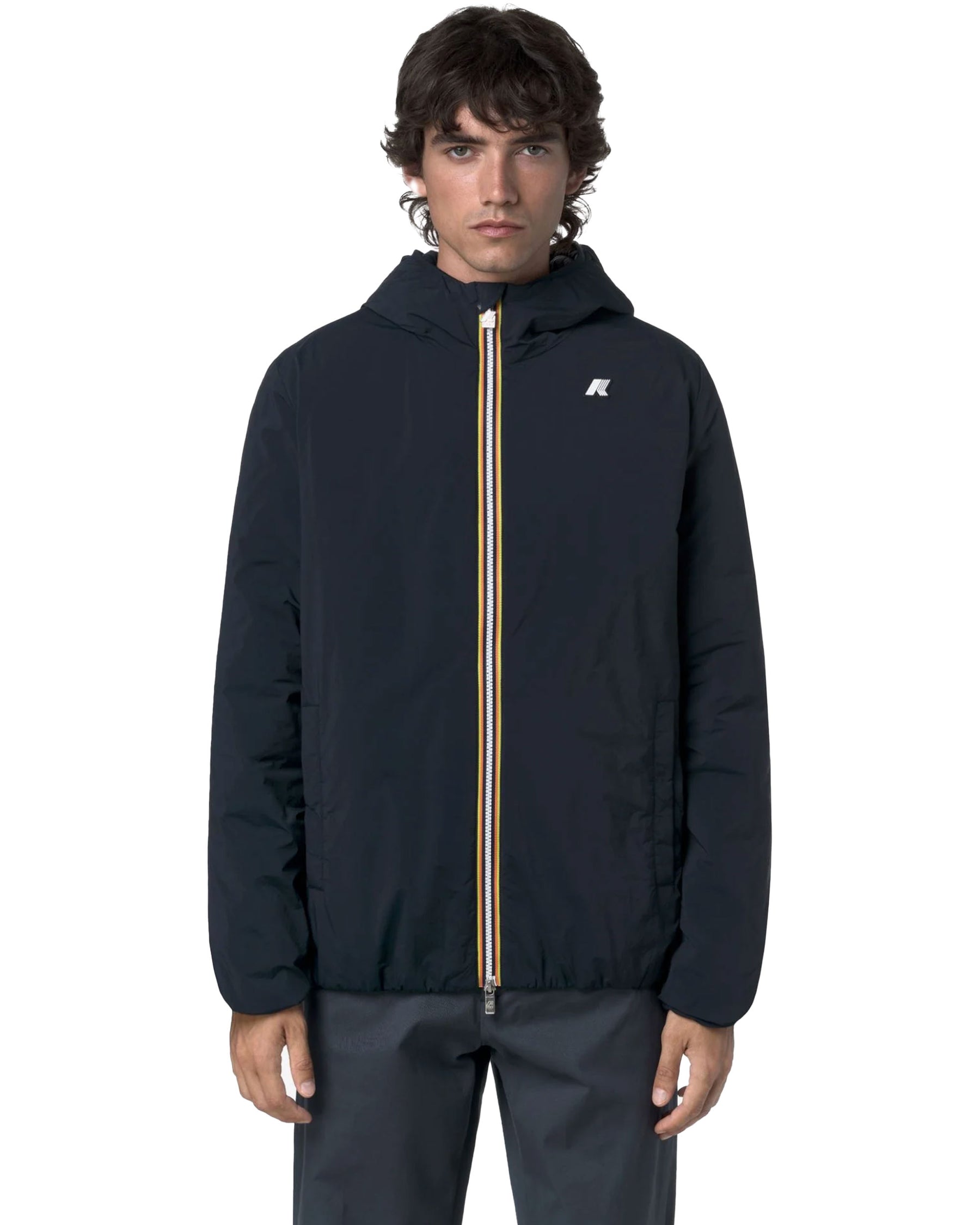 Man's Jackets K-Way Jack Plain Warm Blue