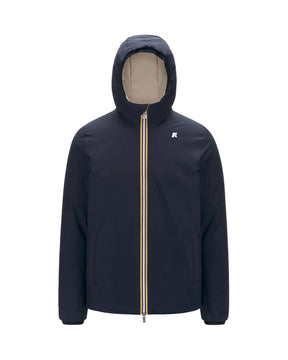 Giacca Uomo K-Way Jack St Warm Double Blu Beige