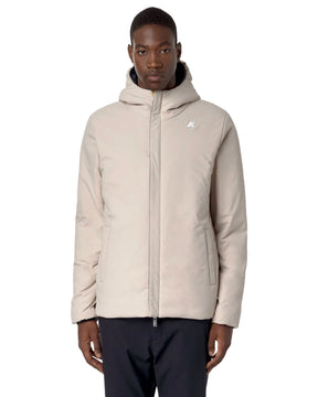 Giacca Uomo K-Way Jack St Warm Double Blu Beige