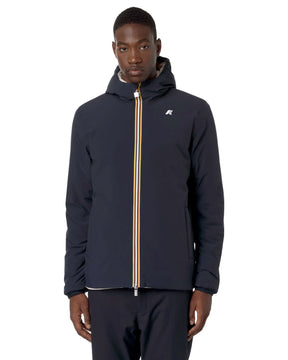 Giacca Uomo K-Way Jack St Warm Double Blu Beige