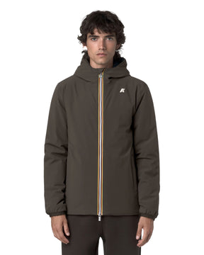Giacca Uomo K-Way Jack St Warm Double Nero Verde Blu