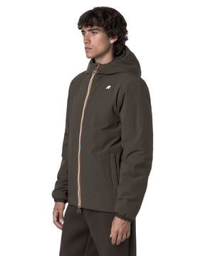Giacca Uomo K-Way Jack St Warm Double Nero Verde Blu