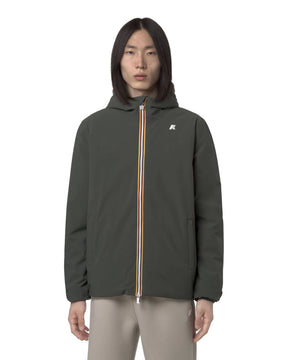 Giacca Uomo K-Way Jack St Warm Double Nero Verde Grigio