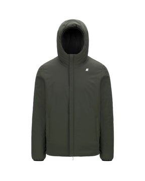 Giacca Uomo K-Way Jack St Warm Double Nero Verde