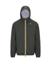 Man Jacket K-Way Jack Stretch Dot Green Blackish