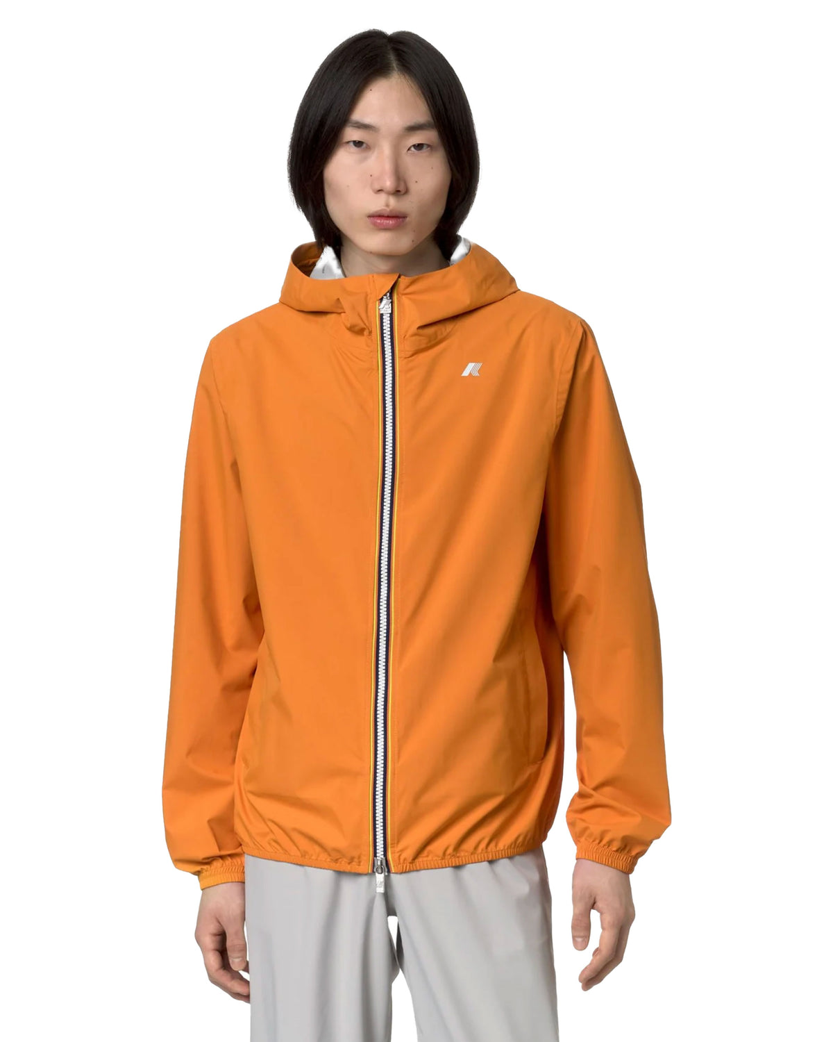 Man Jacket K-Way Jack Stretch Dot Orange Md
