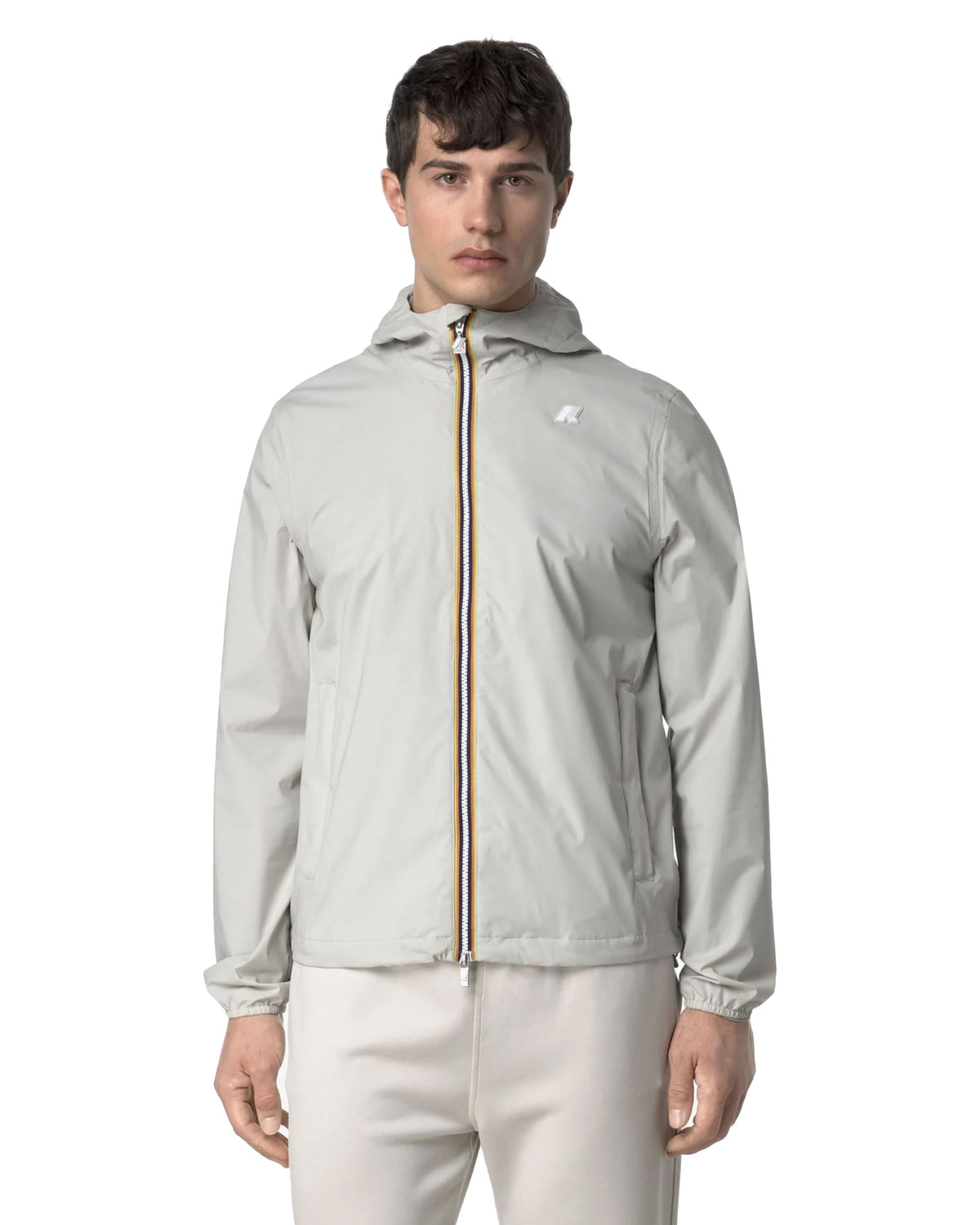 Men's jacket K-Way Jack Stretch Nylon Jersey Beige
