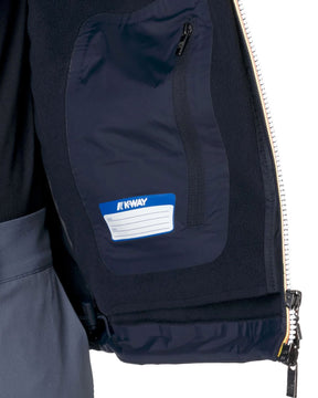 Giacca Uomo K-Way Jacko Bonded Pile Blu