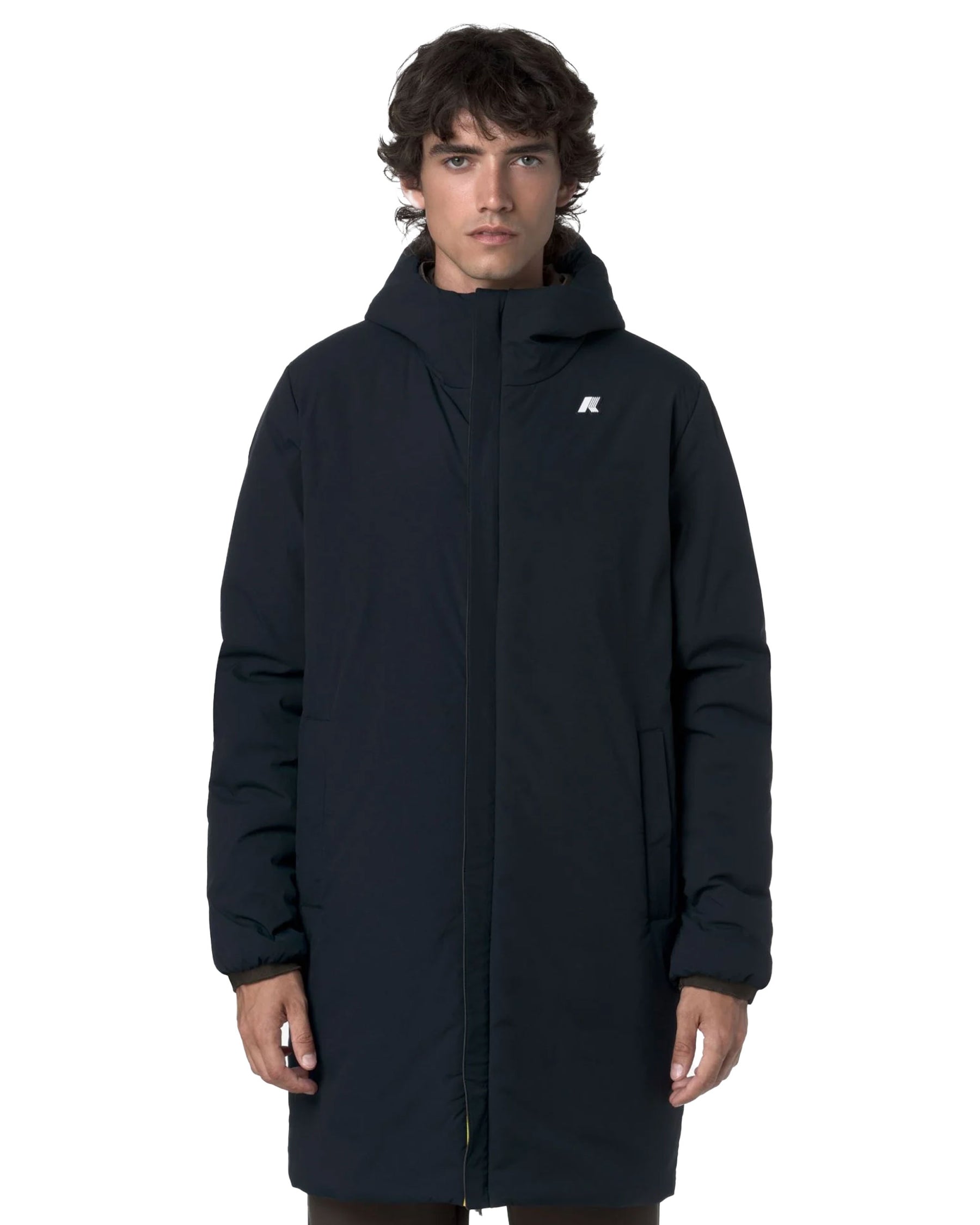 Giacca Uomo K-Way Jacob St Warm Double Black Olive