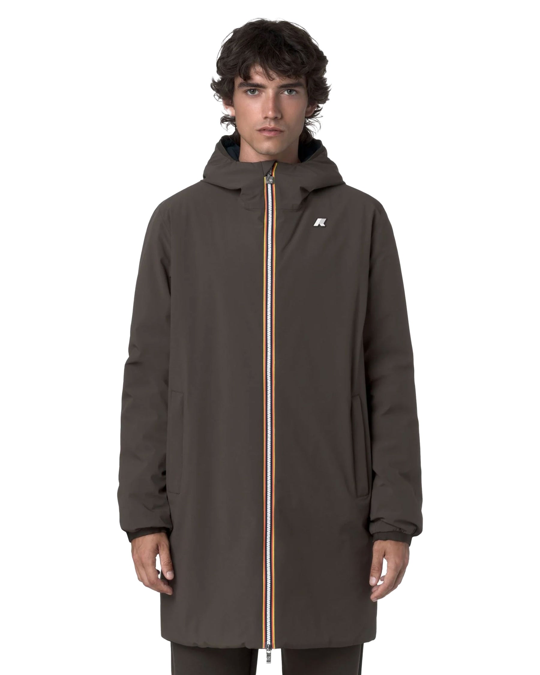 Giacca Uomo K-Way Jacob St Warm Double Black Olive