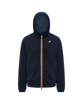 Giacca Uomo K-Way Jake Double Interlock Blu