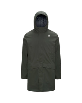 Giacca Uomo K-Way Jarno Twill Marmotta Verde