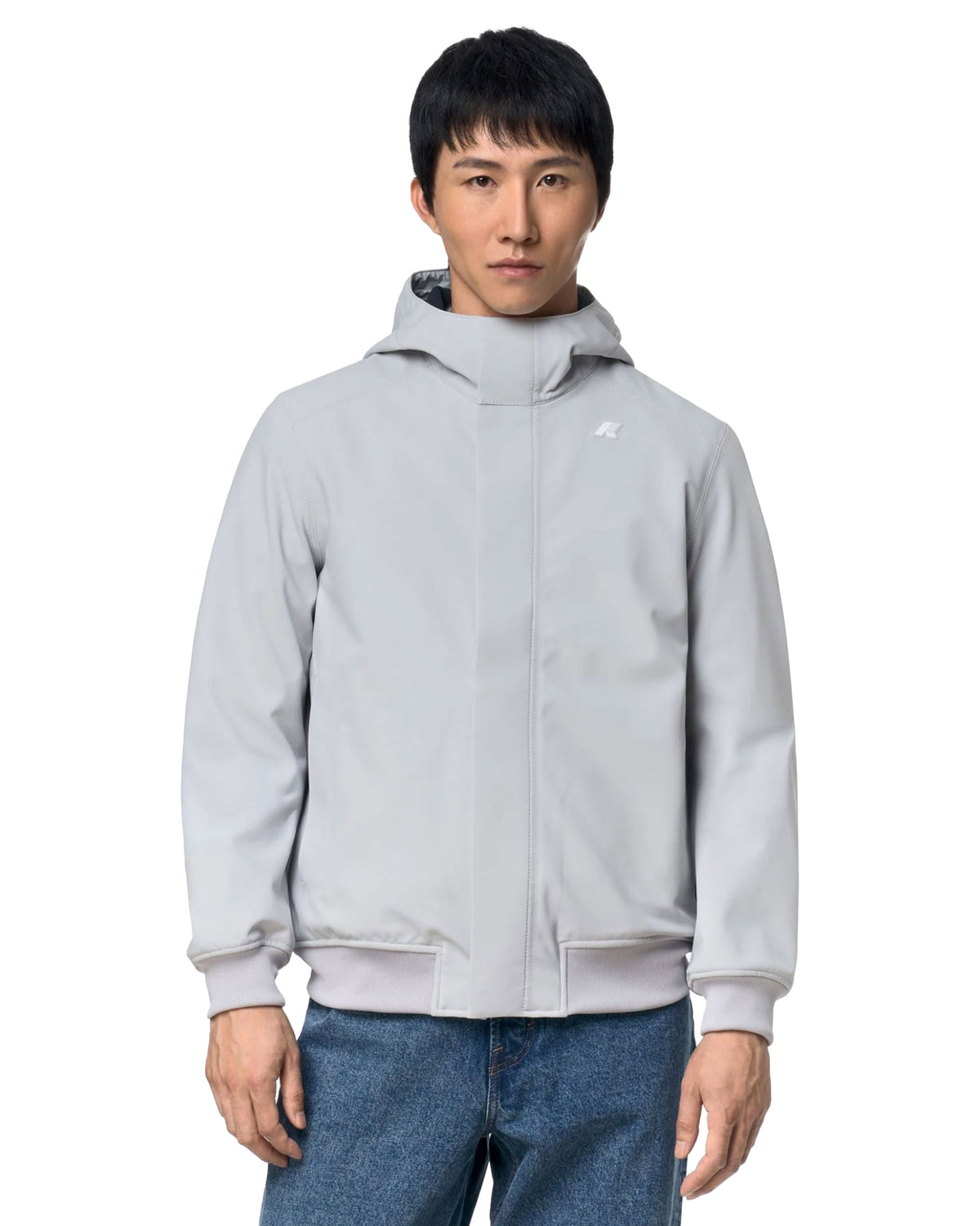 Giacca Uomo K-Way Joachim Bonded Grigio Chiaro