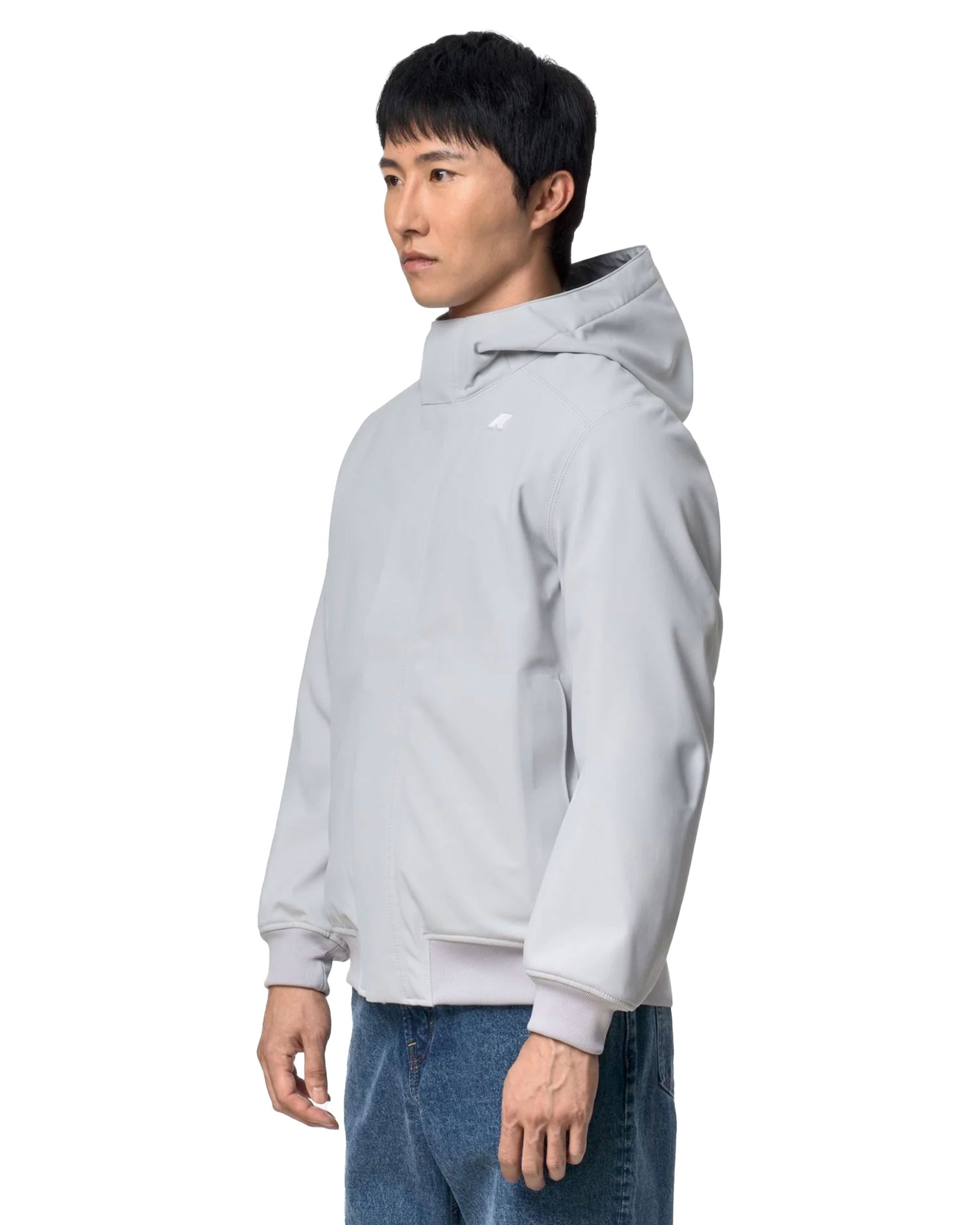 Giacca Uomo K-Way Joachim Bonded Grigio Chiaro
