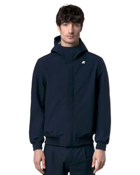 K-Way Joachim Bonded Jersey Men's Jacket Blue