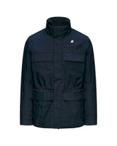 Giacca Uomo K-Way Manuene Warm Micro Canvas Man Blu