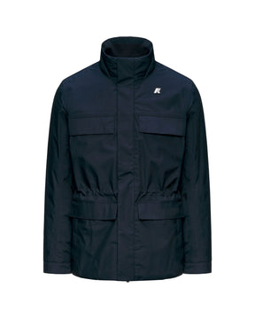 Giacca Uomo K-Way Manuene Warm Micro Canvas Man Blu