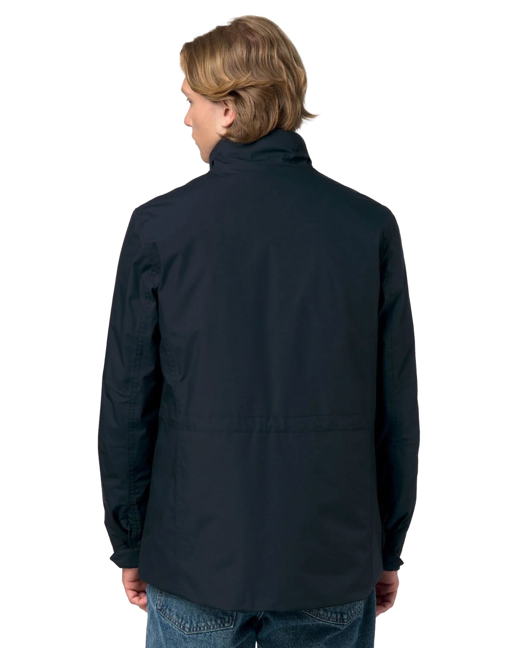 Giacca Uomo K-Way Manuene Warm Micro Canvas Man Blu